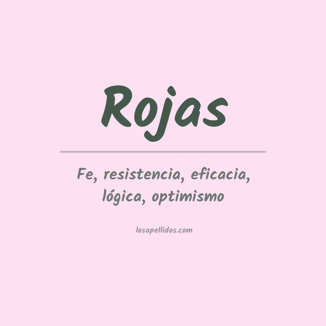 Apellido Rojas
