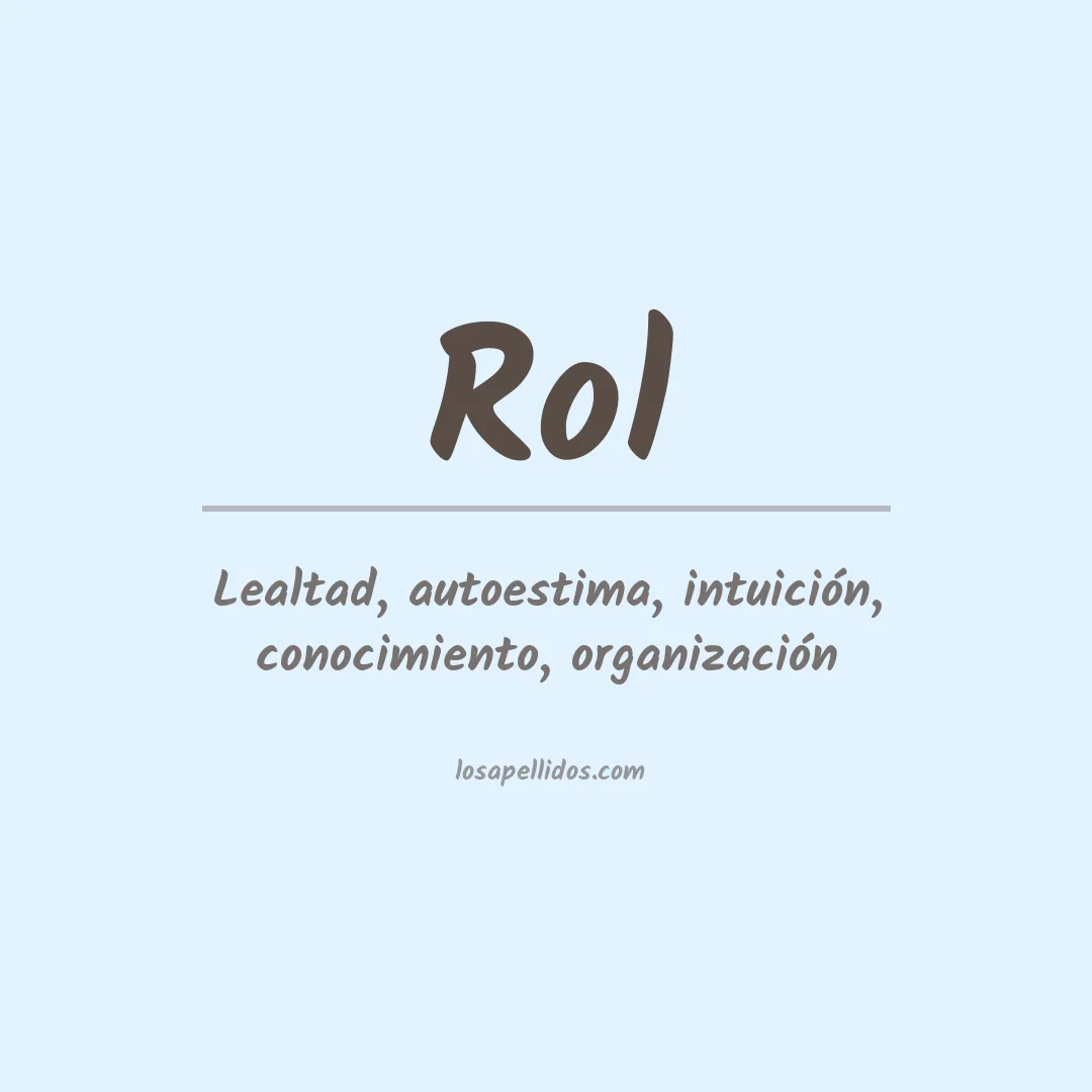 Apellido Rol