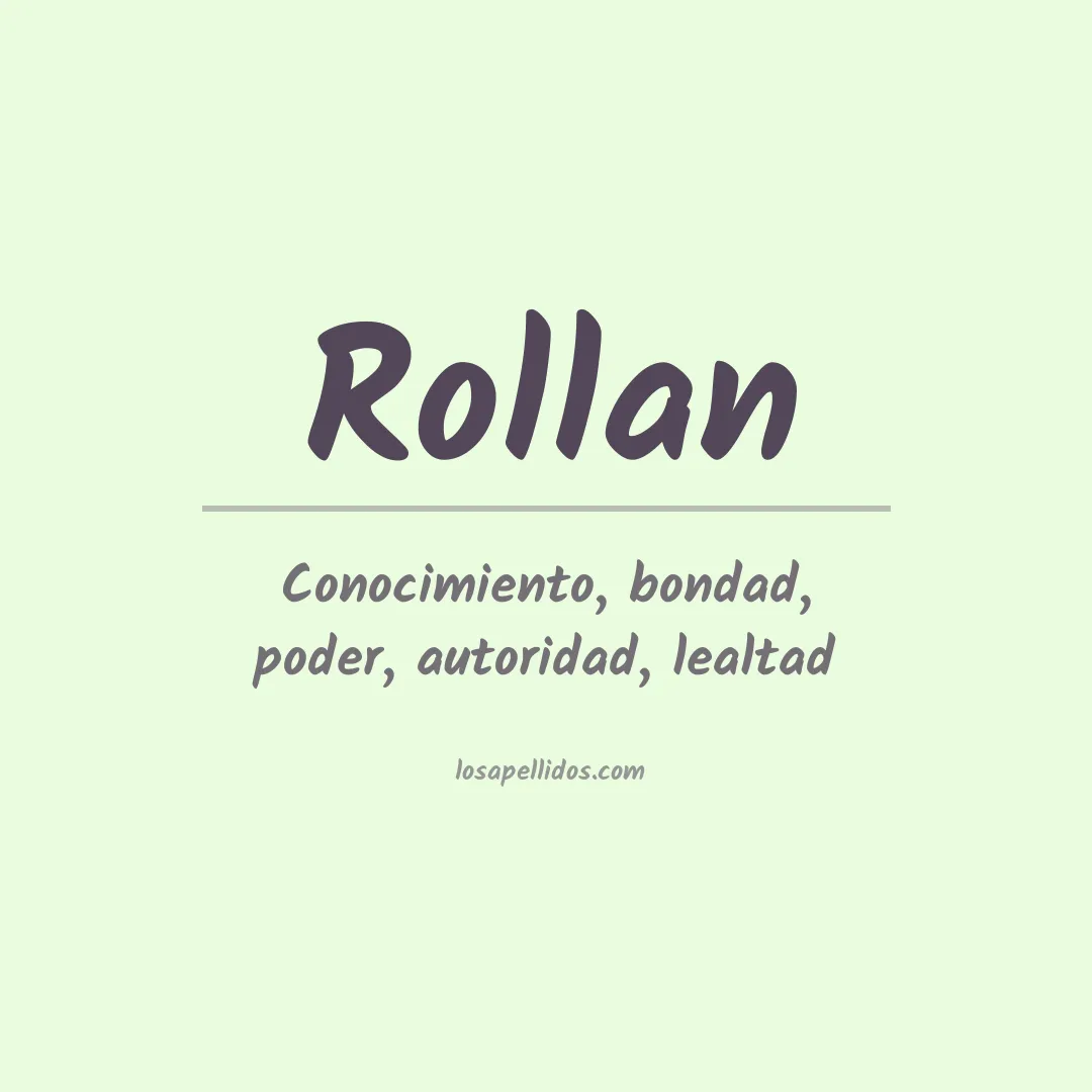 Apellido Rollan