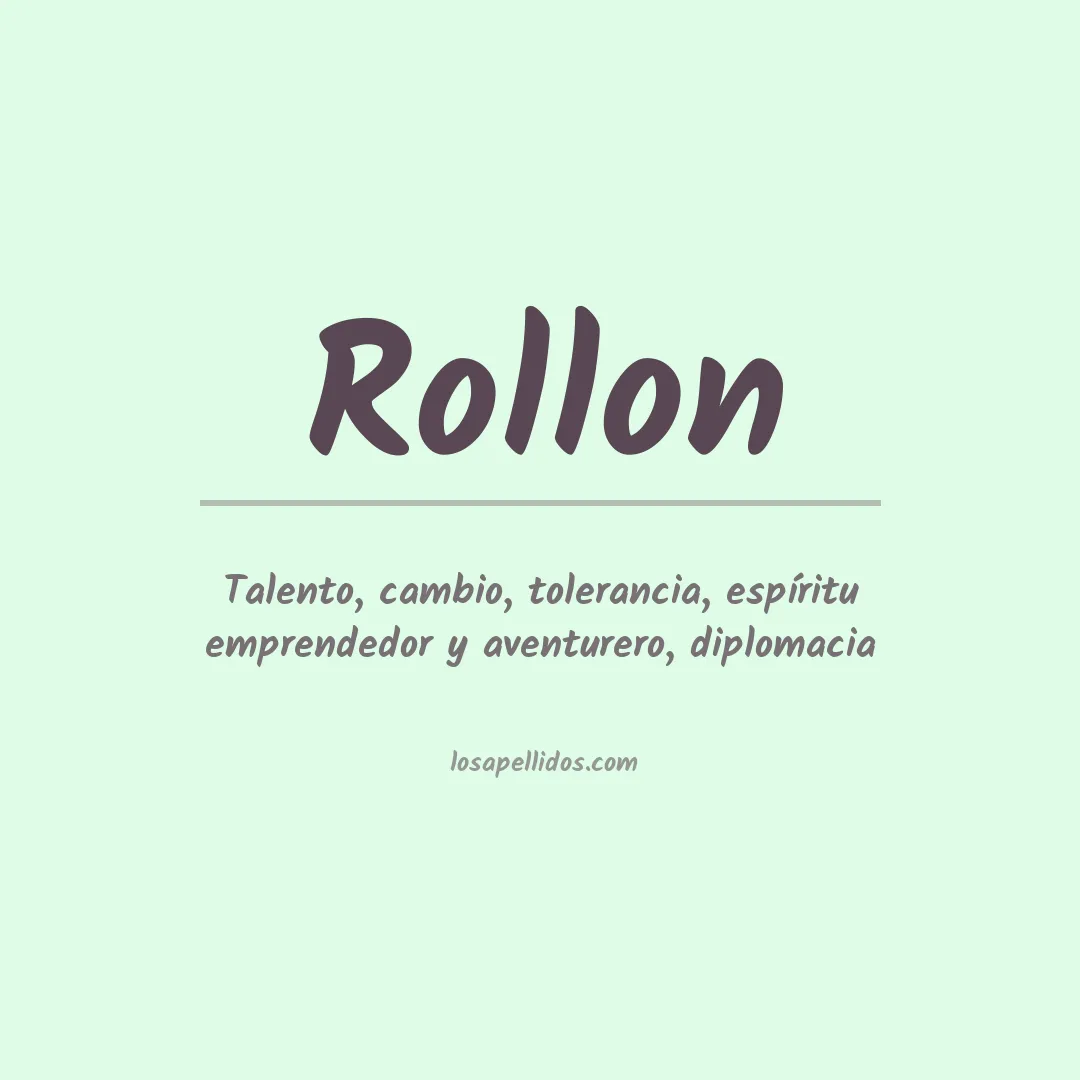 Apellido Rollon