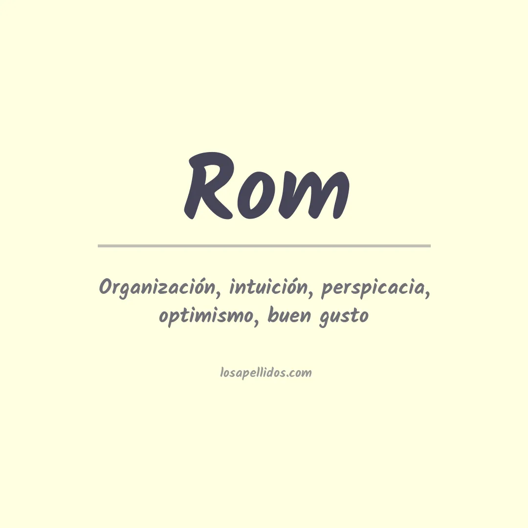 Apellido Rom