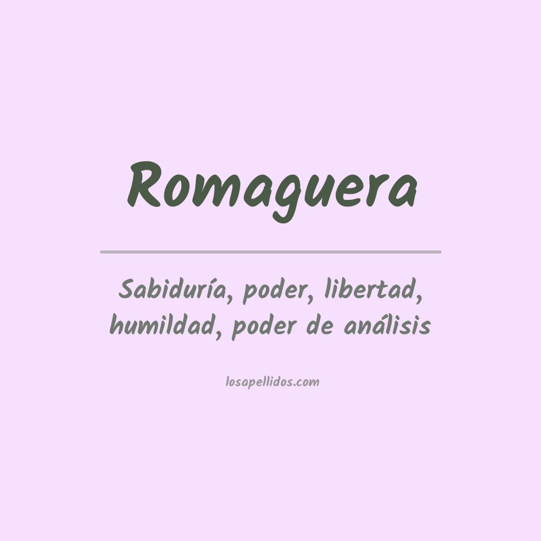 Apellido Romaguera