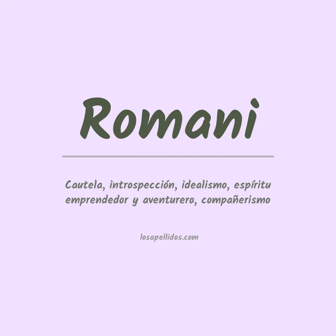 Apellido Romani