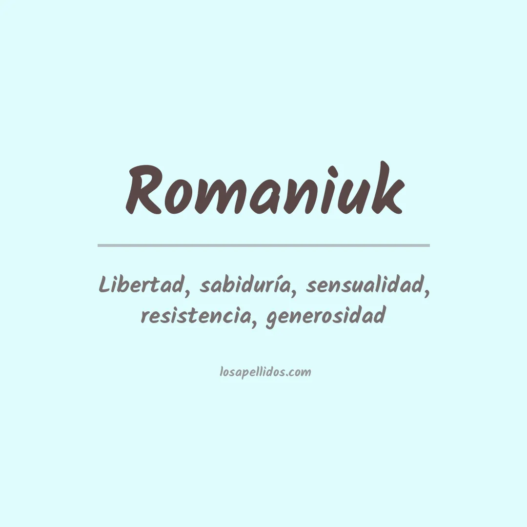 Apellido Romaniuk