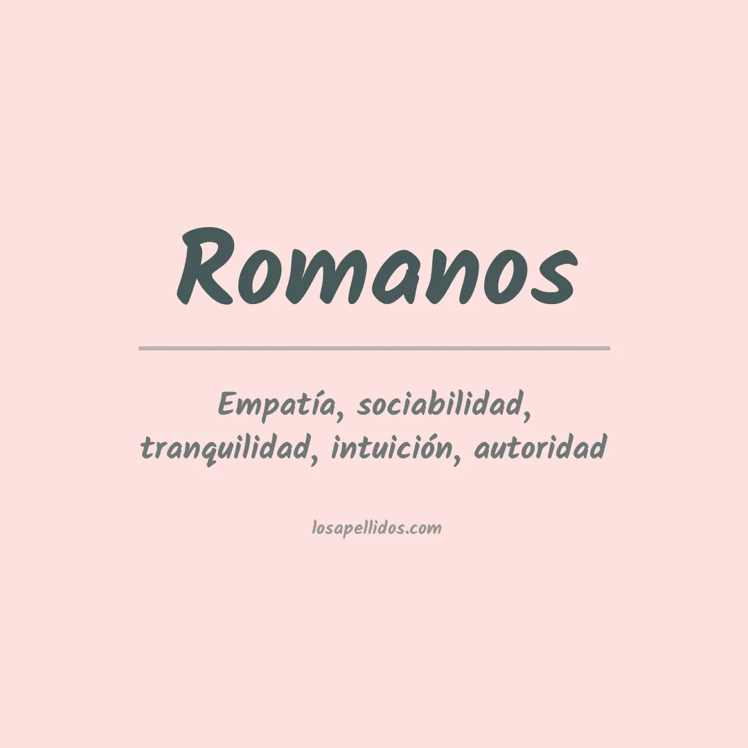 Apellido Romanos