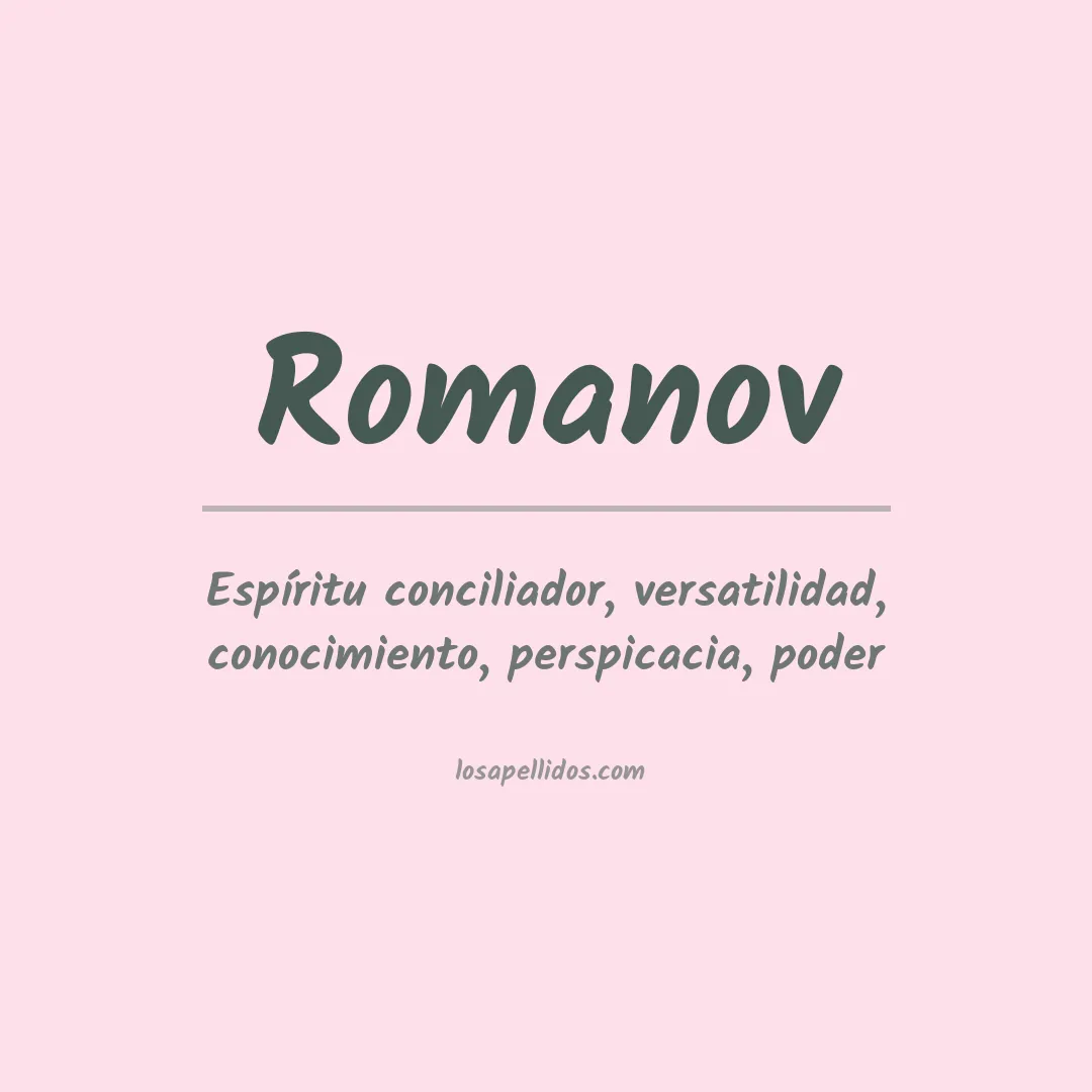 Apellido Romanov