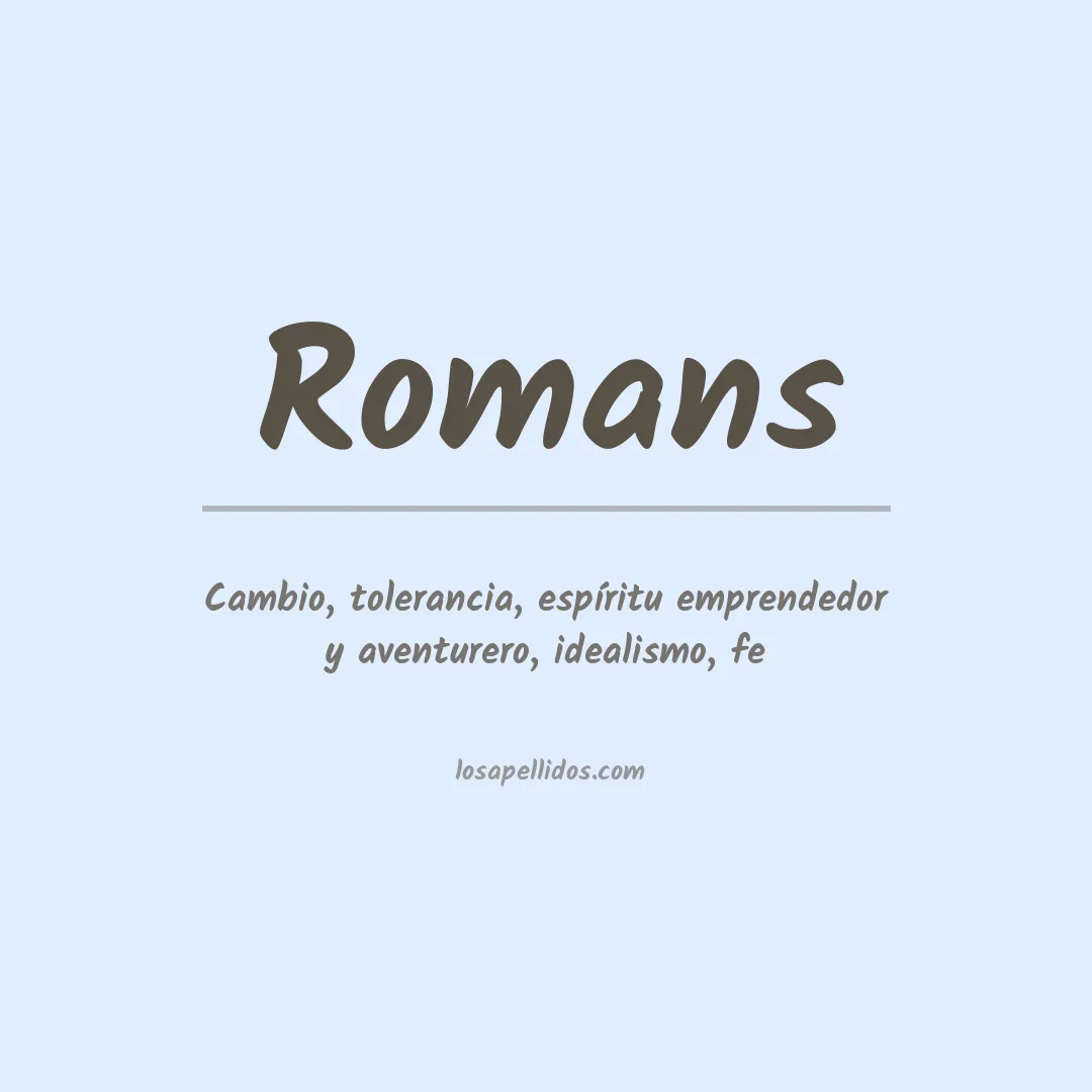 Apellido Romans
