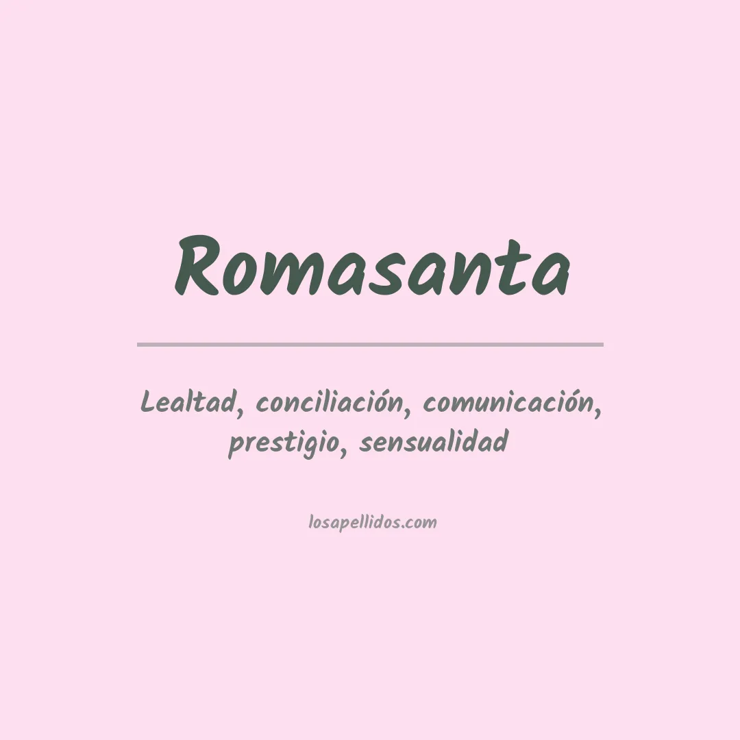 Apellido Romasanta