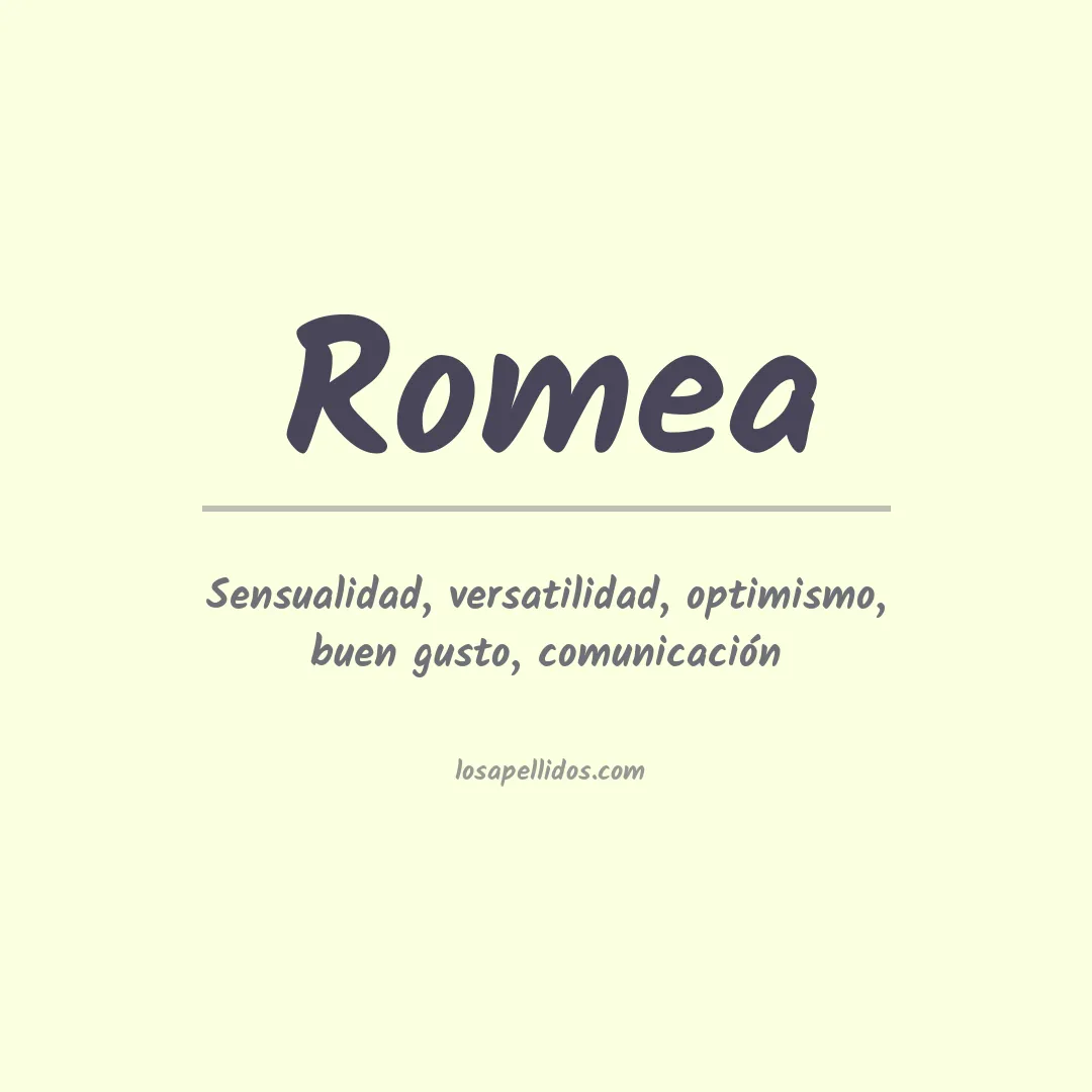 Apellido Romea