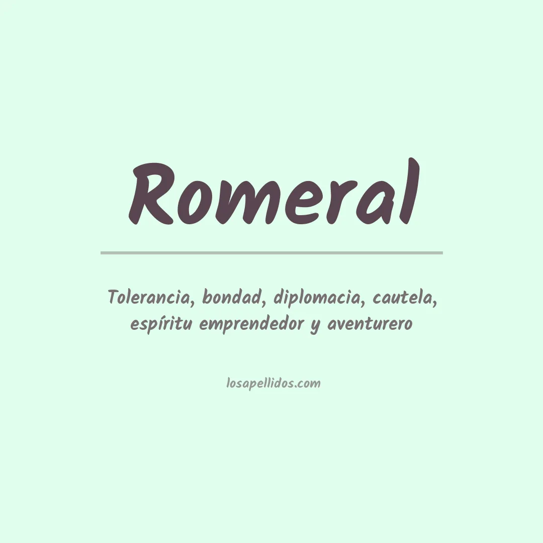 Apellido Romeral