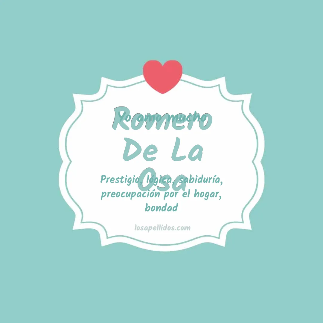 Yo amo mucho Romero de la osa