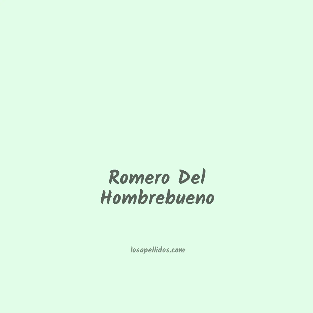 Romero del hombrebueno en chino