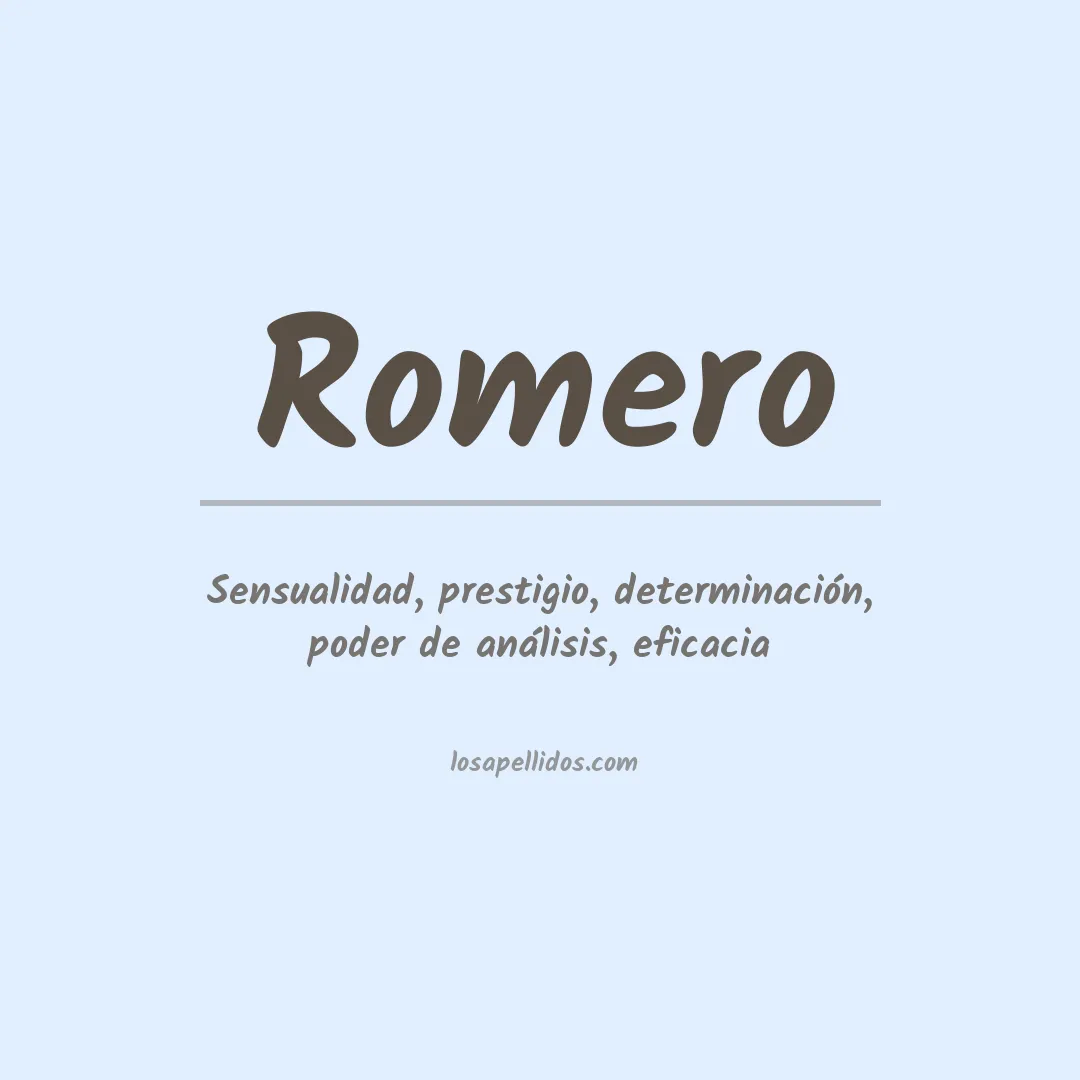 Apellido Romero