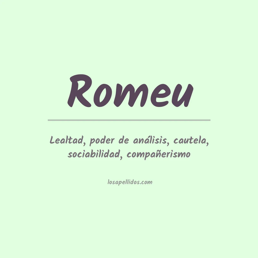 Apellido Romeu