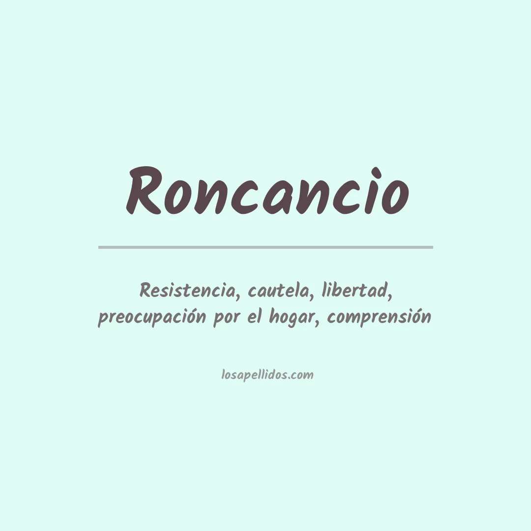 Apellido Roncancio