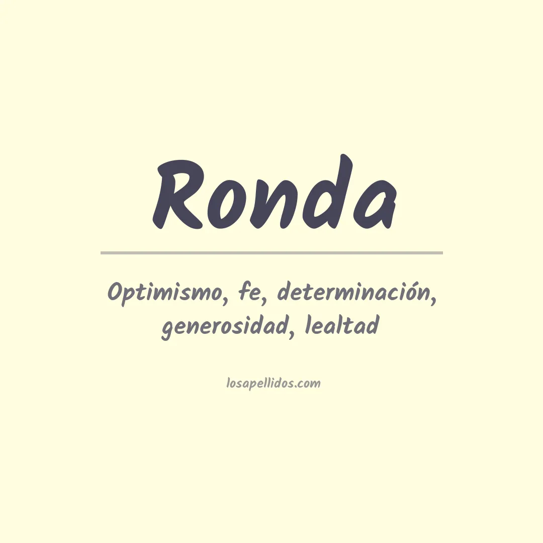 Apellido Ronda