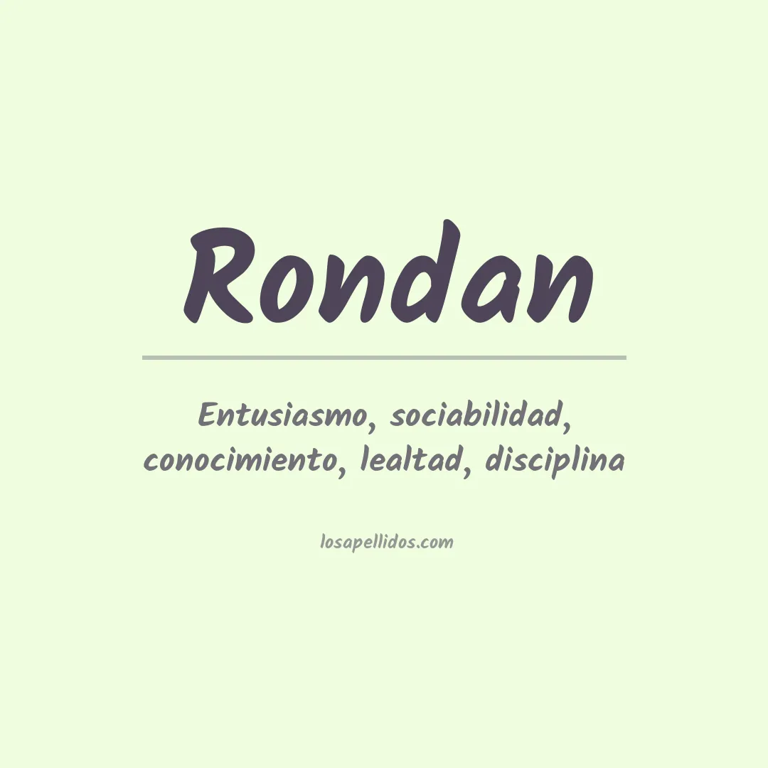 Apellido Rondán