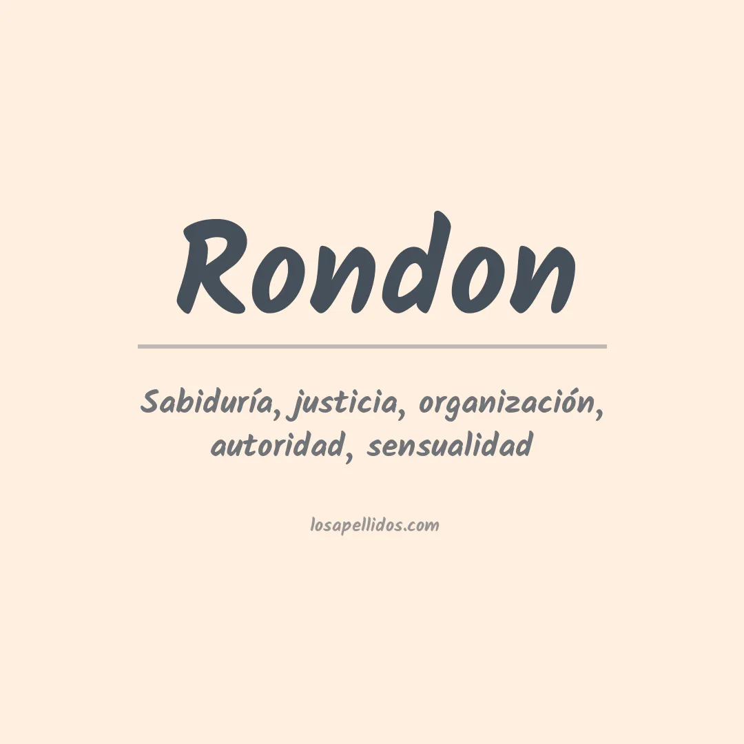 Apellido Rondón