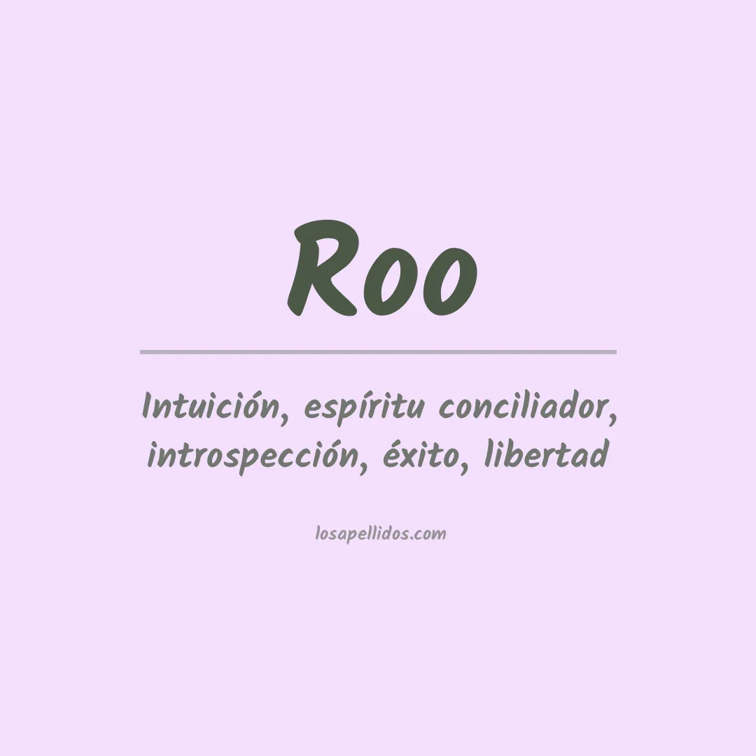 Apellido Roo