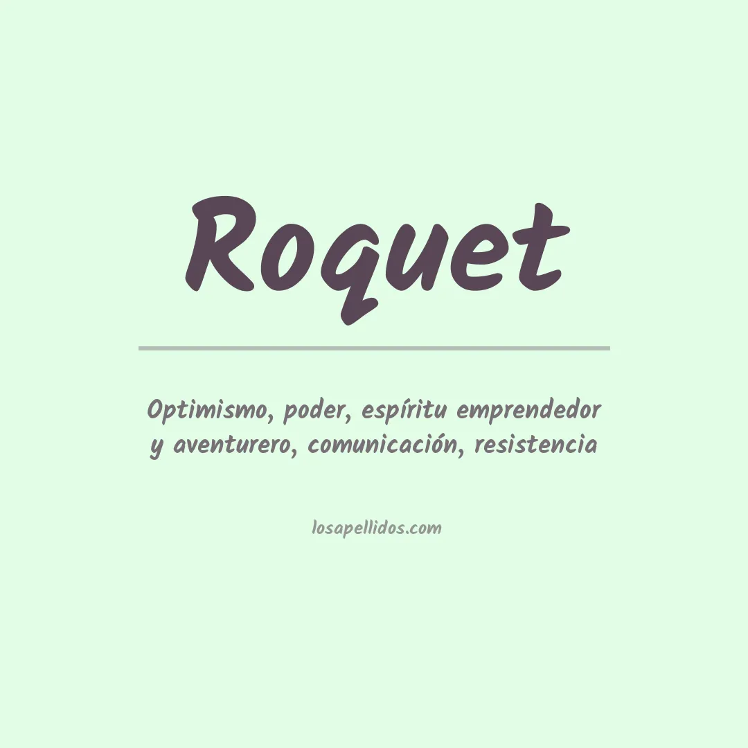 Apellido Roquet