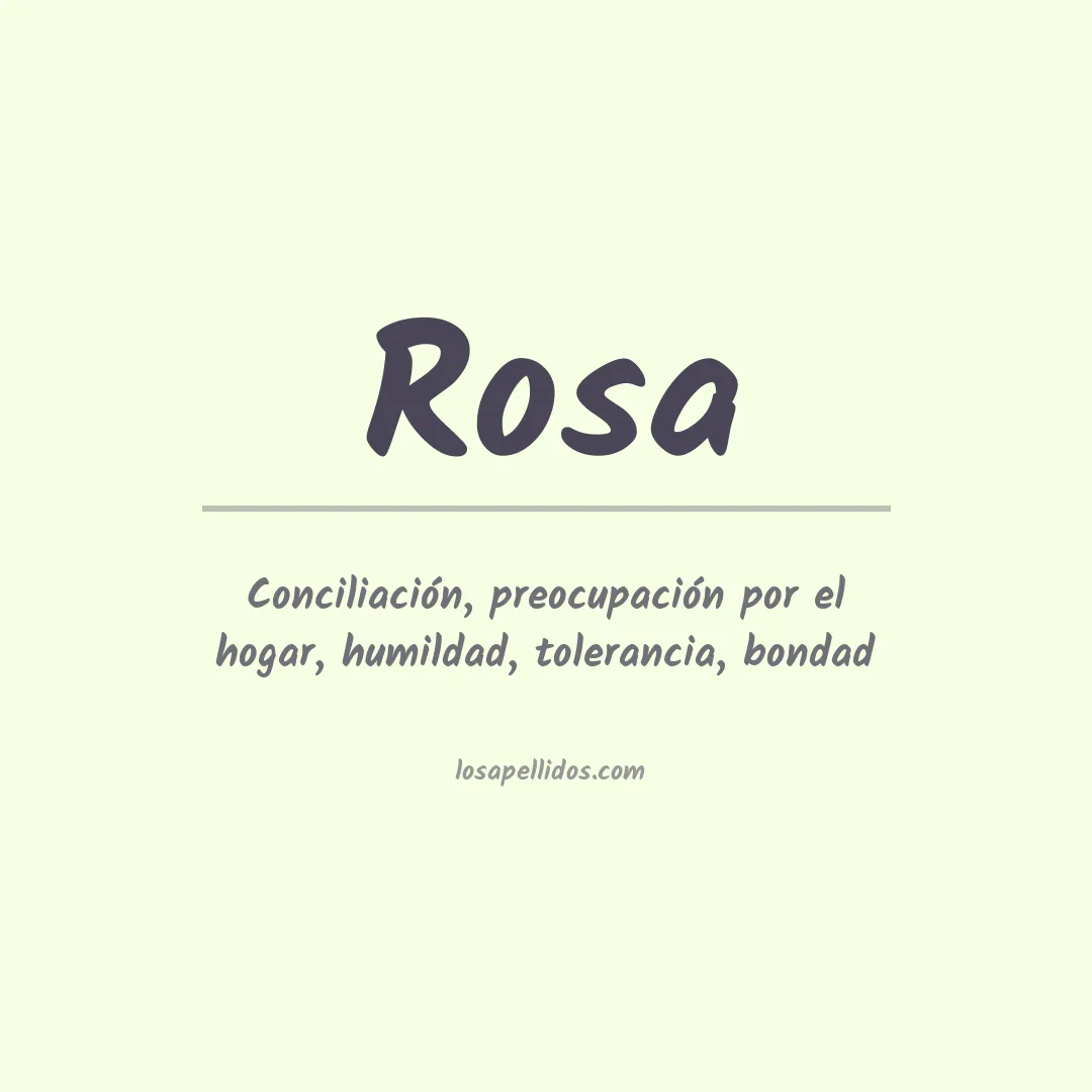 Apellido Rosa