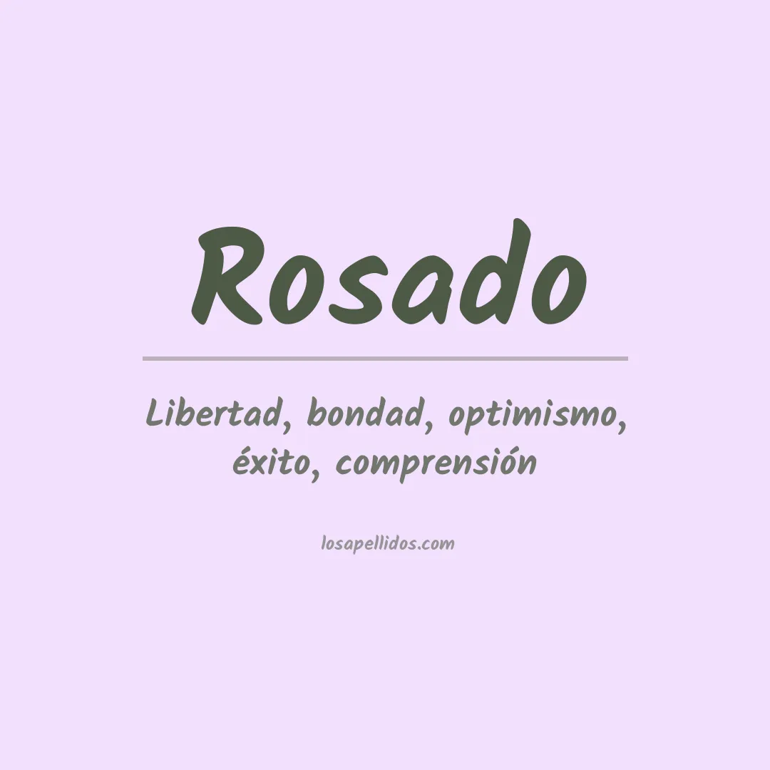 Apellido Rosado