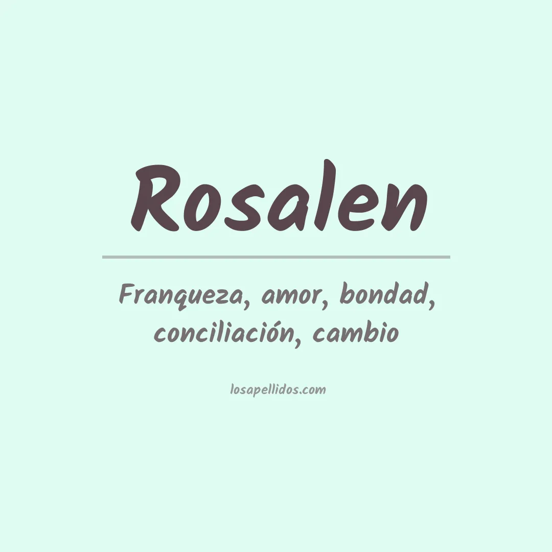 Apellido Rosalen