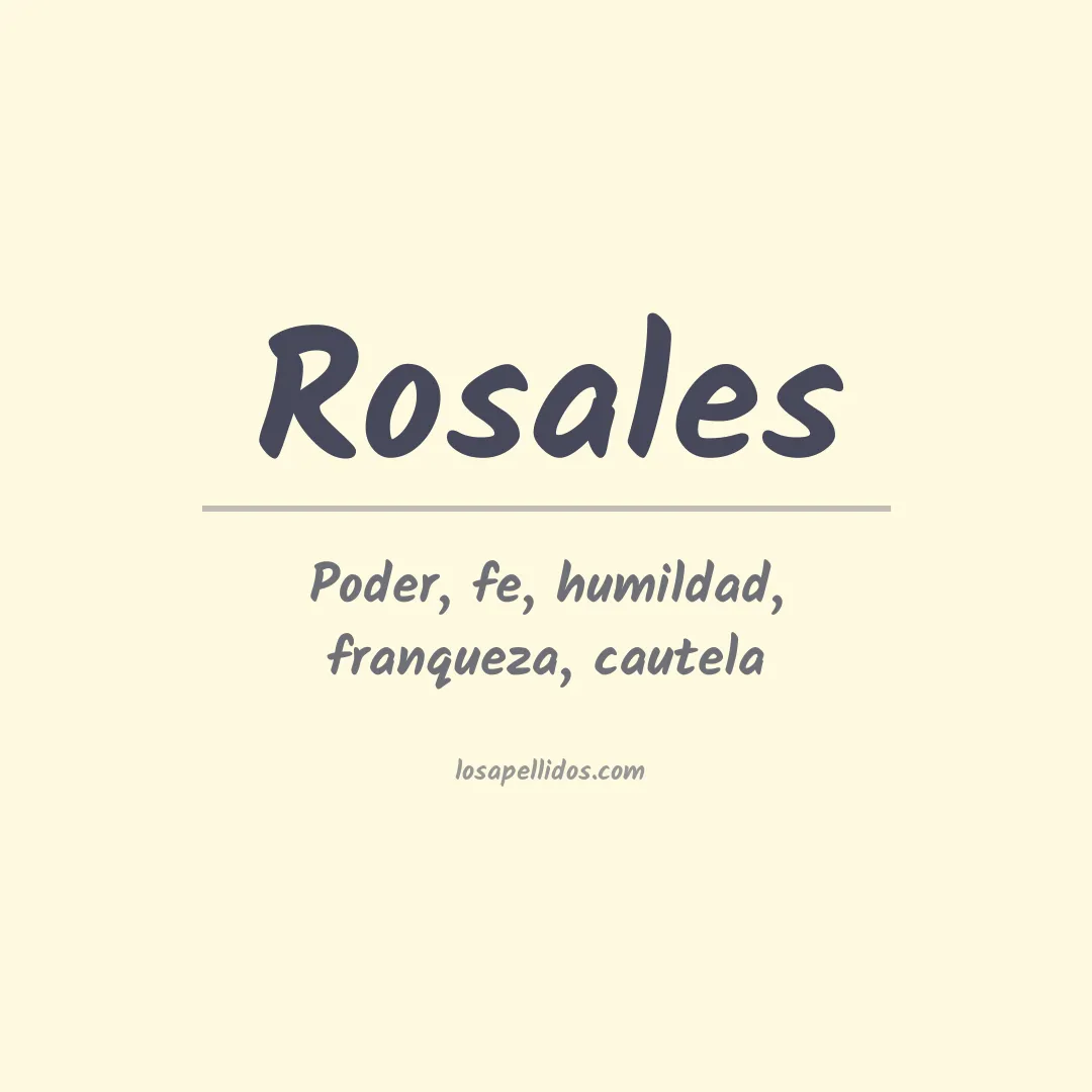 Apellido Rosales