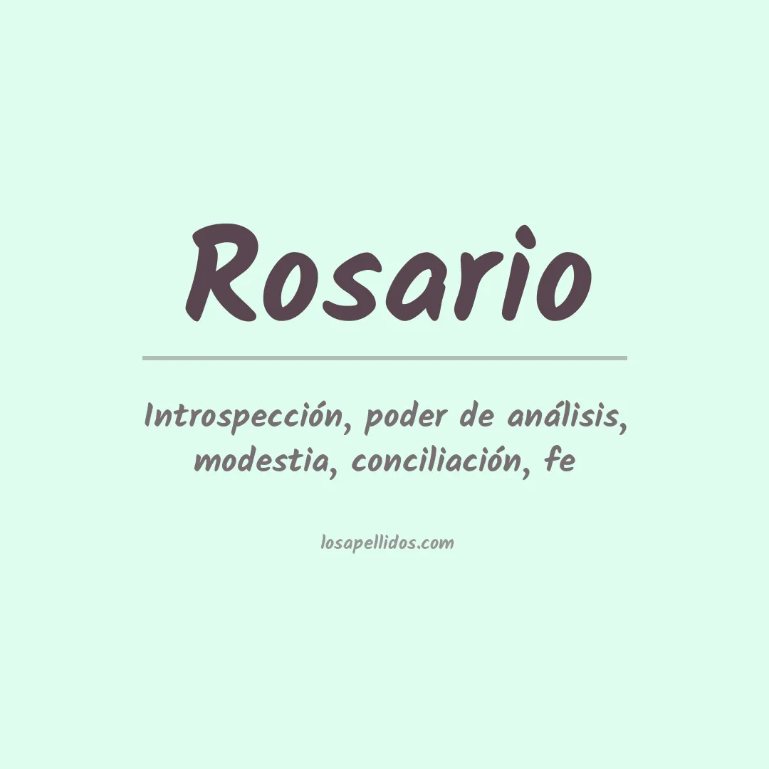 Apellido Rosario