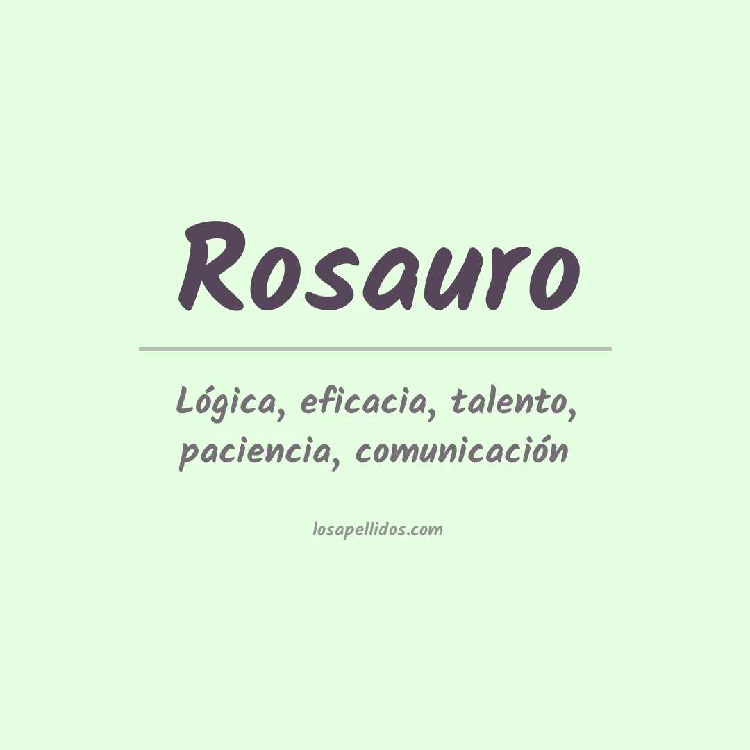 Apellido Rosauro
