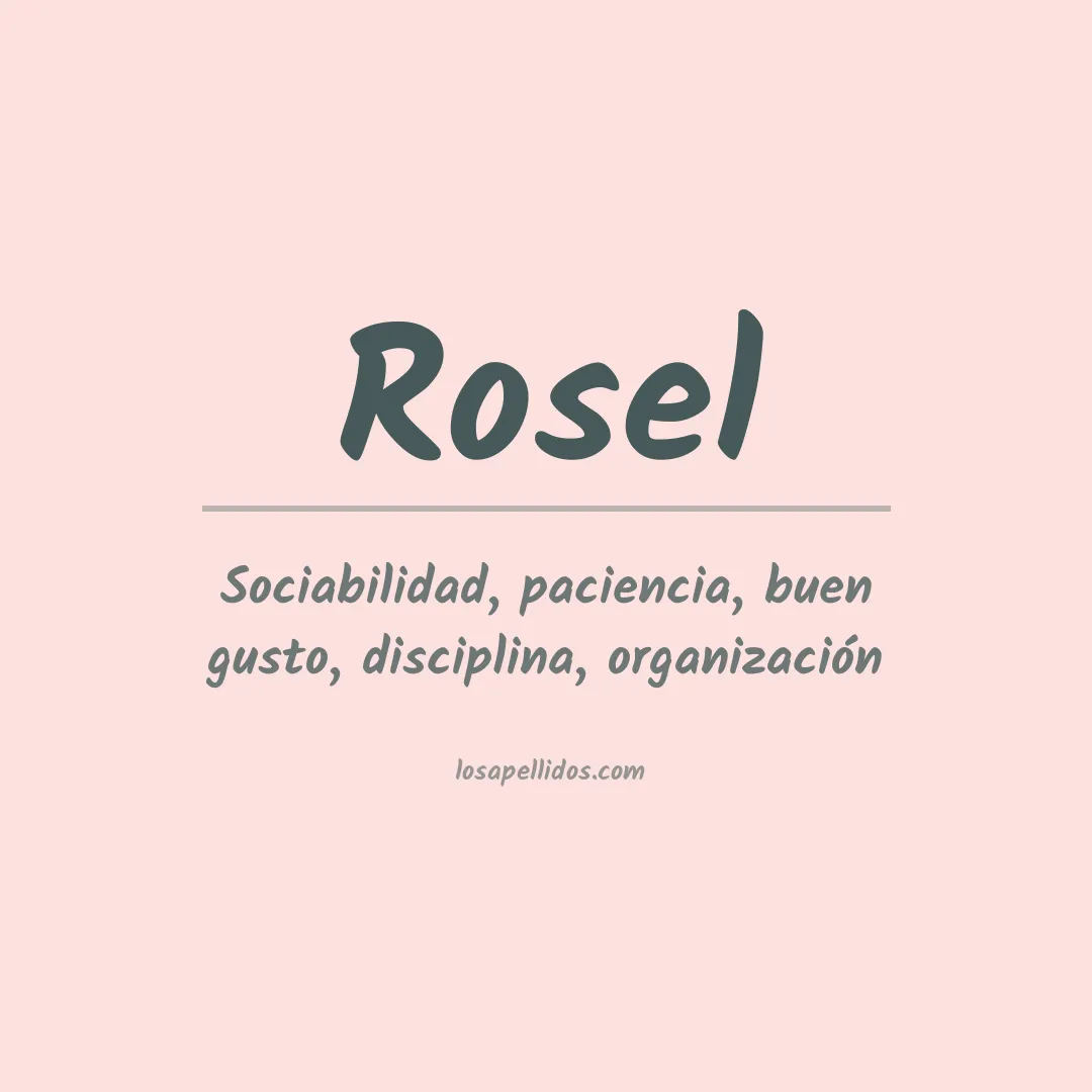 Apellido Rosel