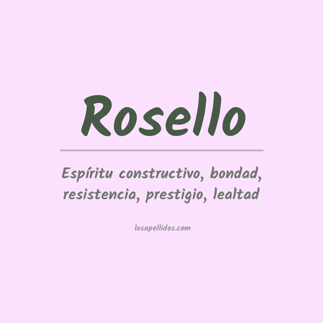 Apellido Roselló