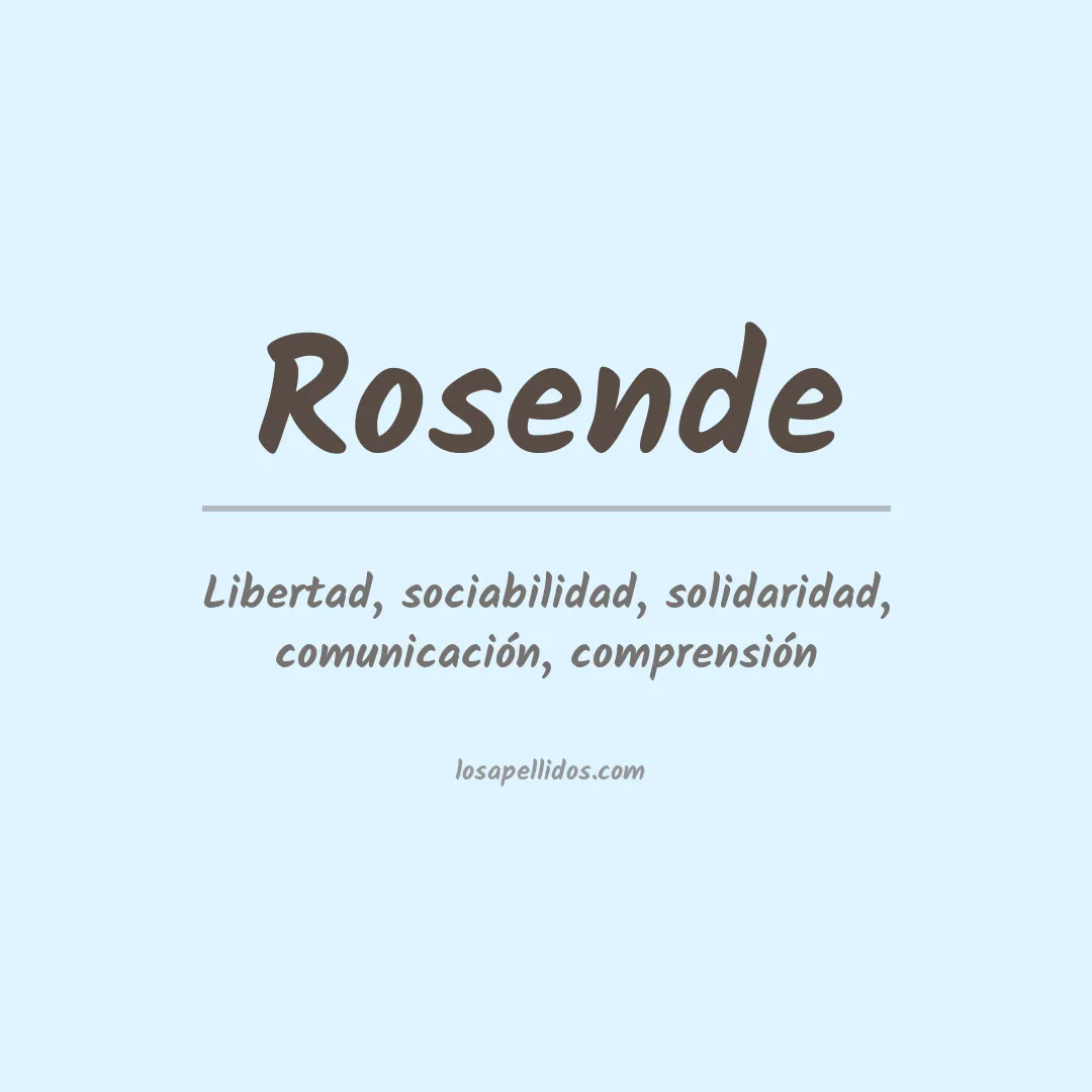 Apellido Rosende