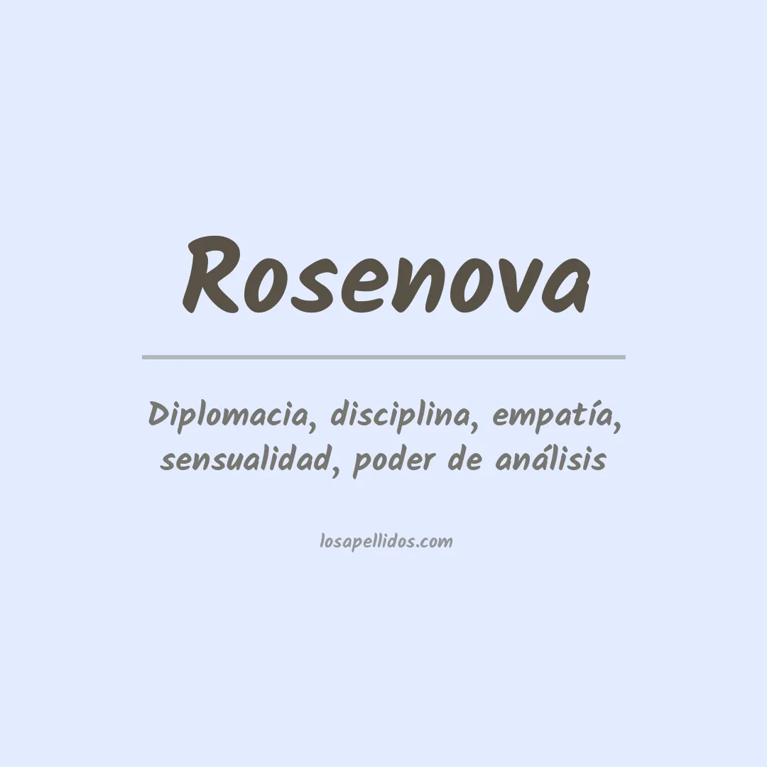 Apellido Rosenova
