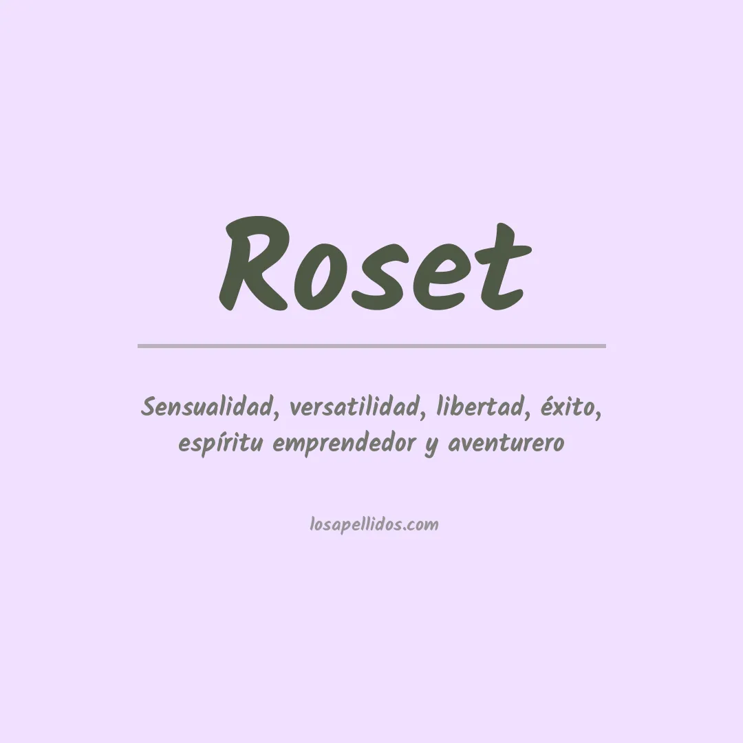 Apellido Roset