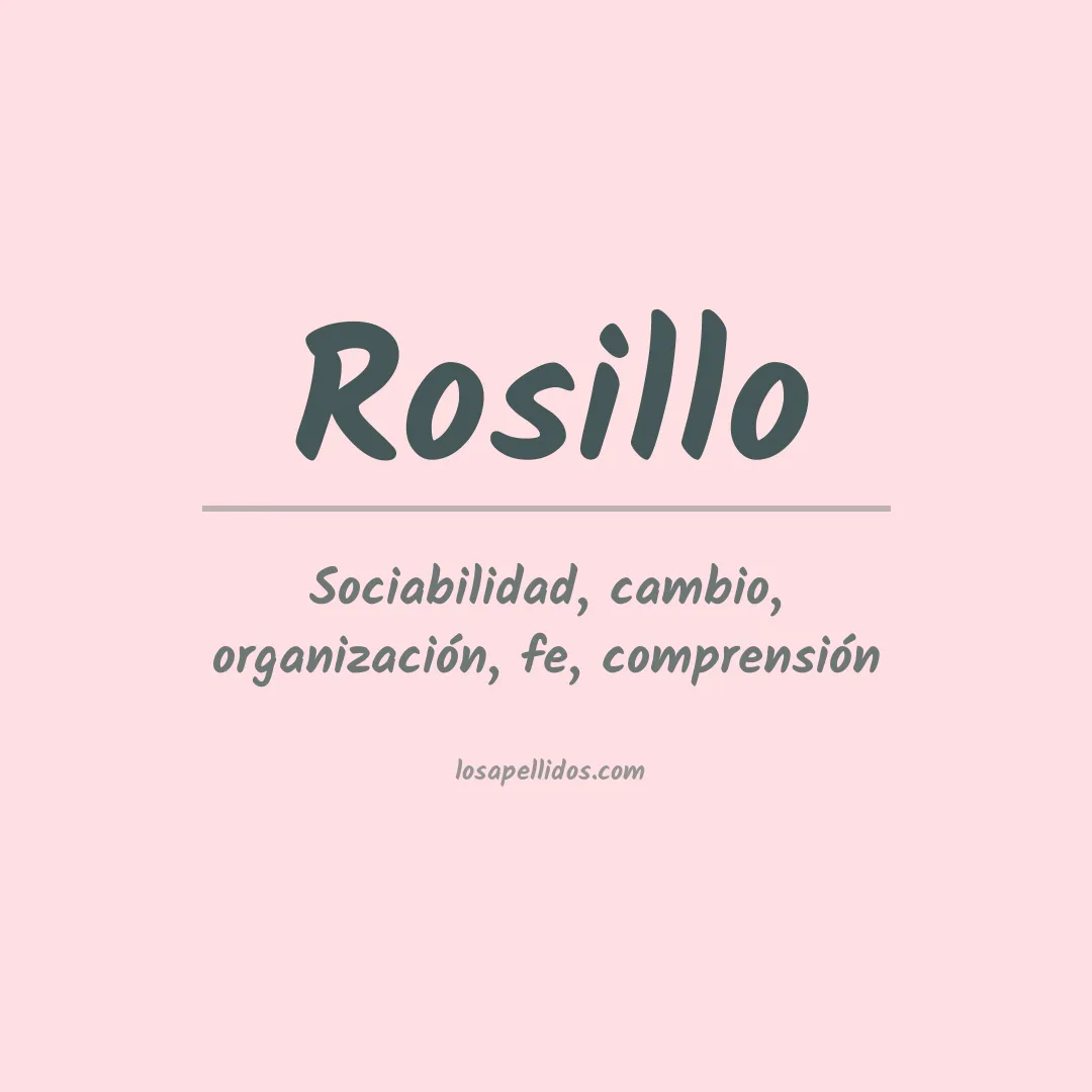 Apellido Rosillo