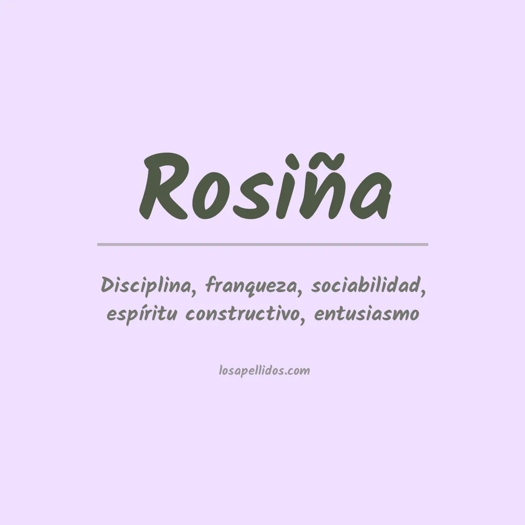 Apellido Rosiña