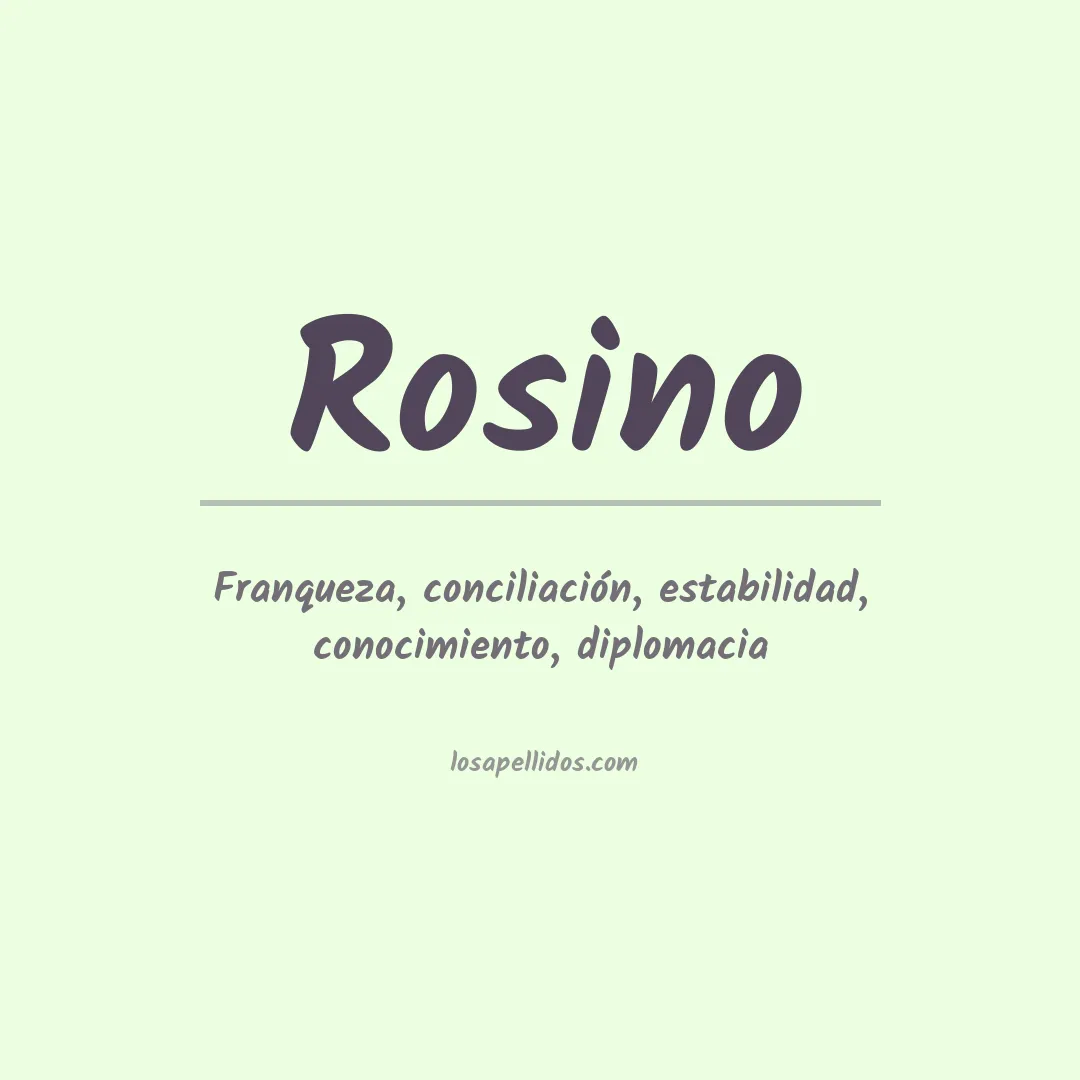 Apellido Rosino