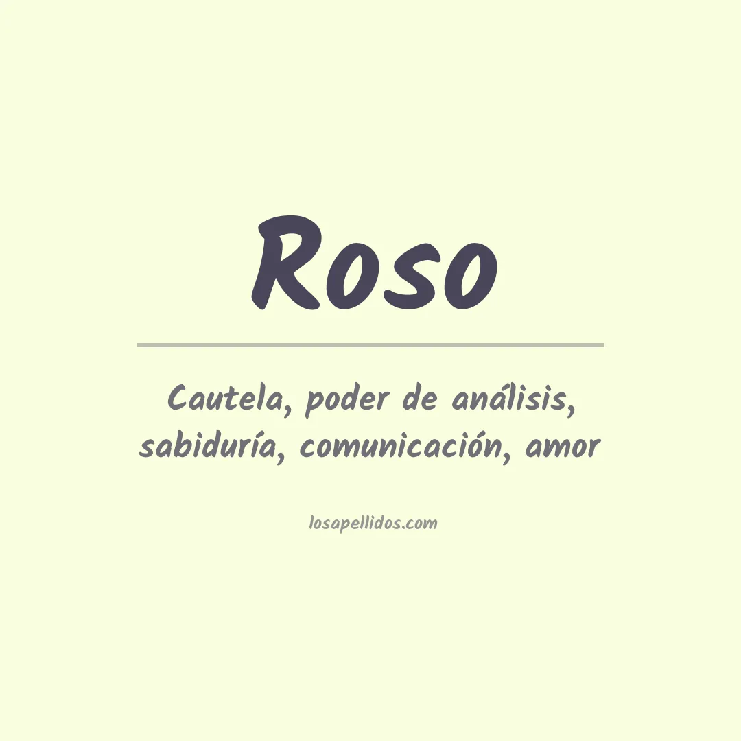 Apellido Roso