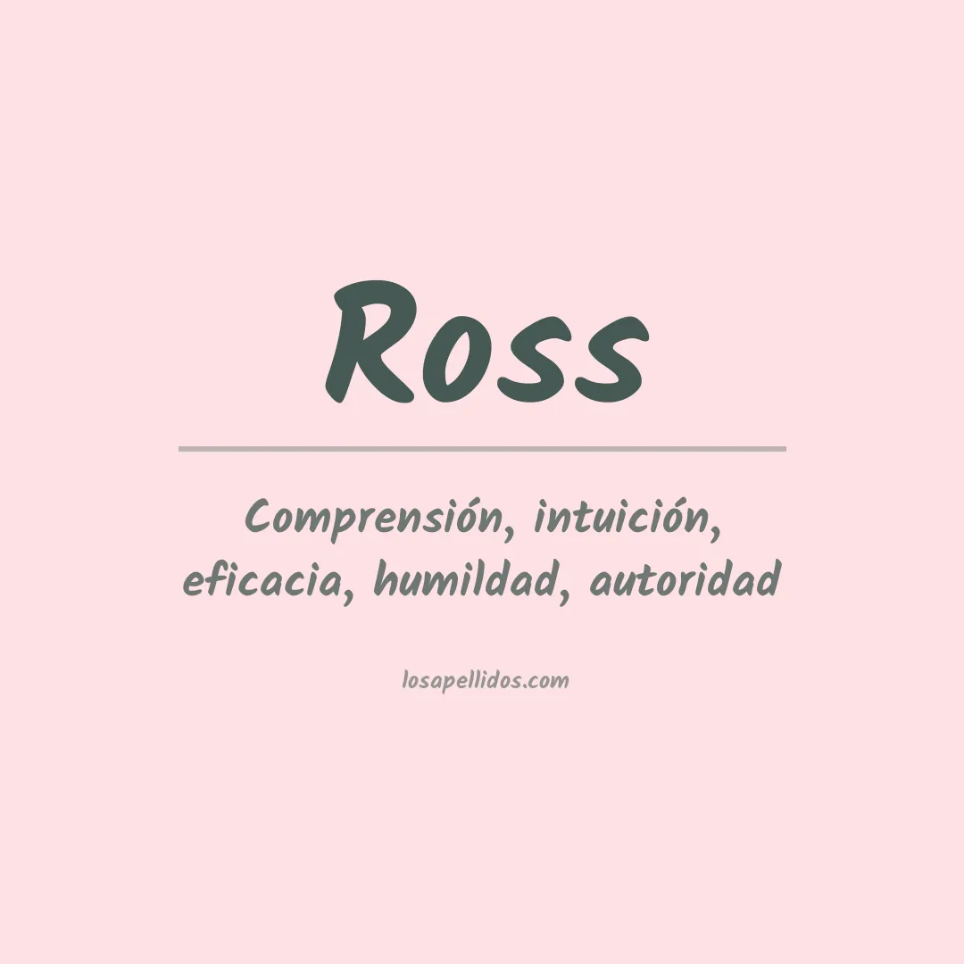 Apellido Ross