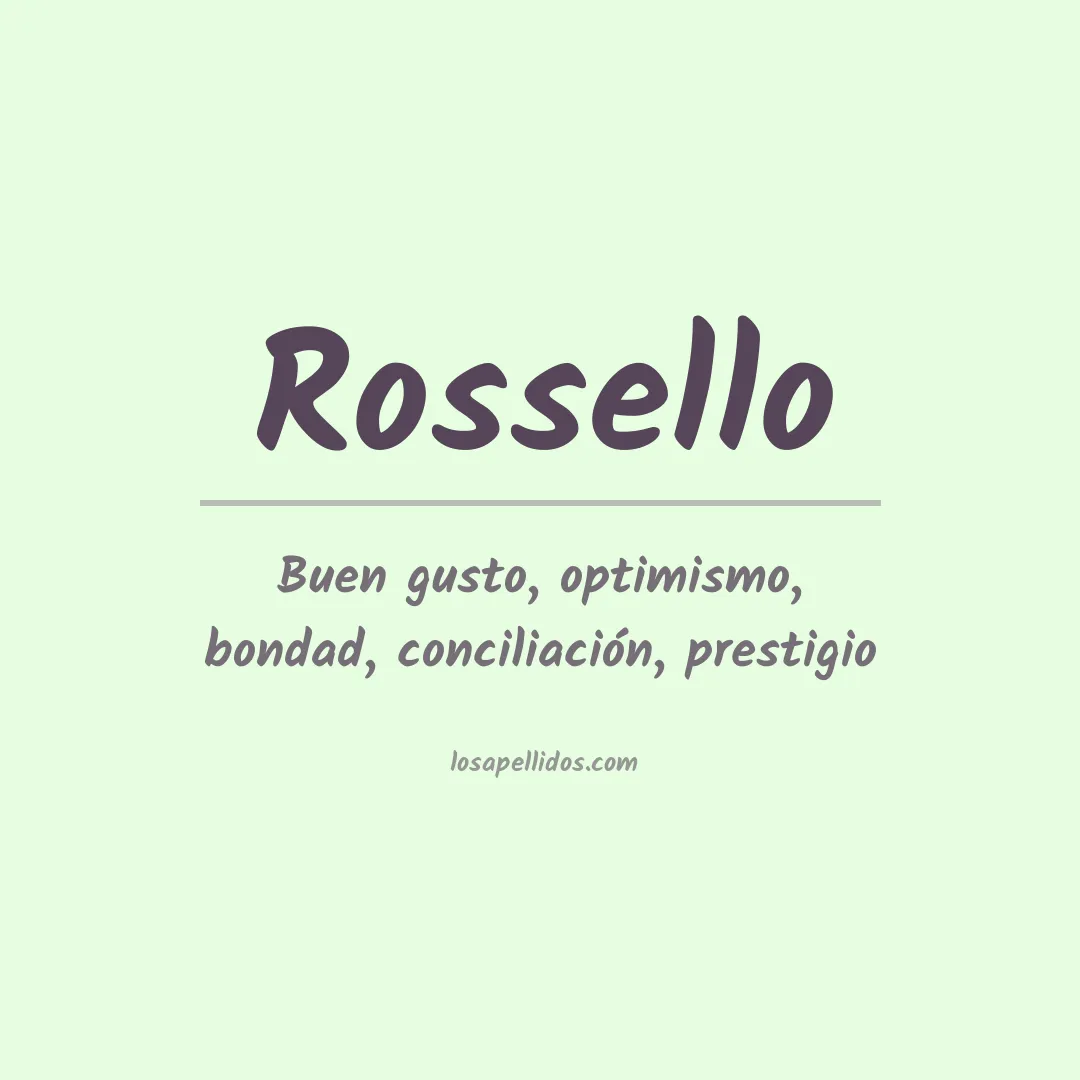 Apellido Rosselló