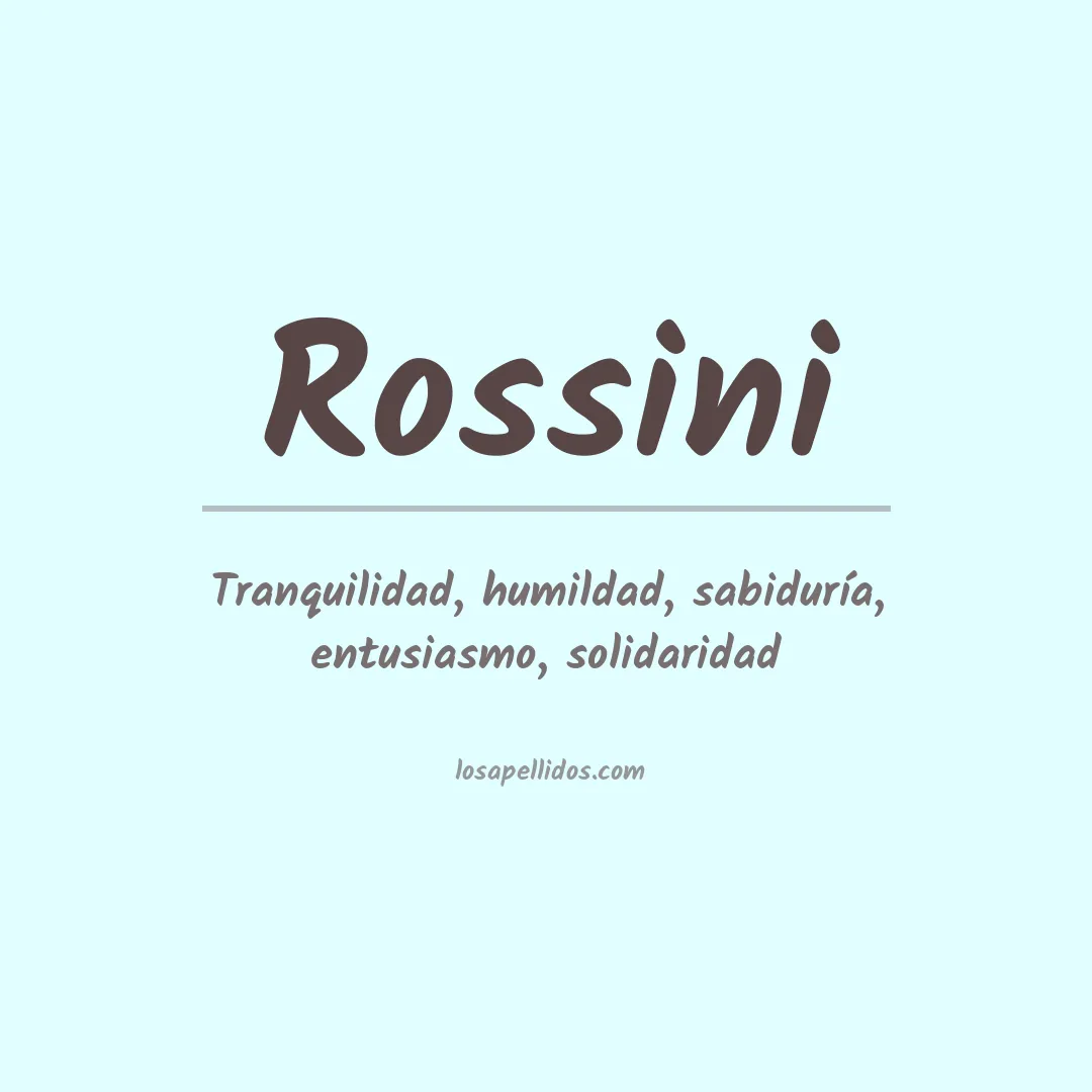 Apellido Rossini