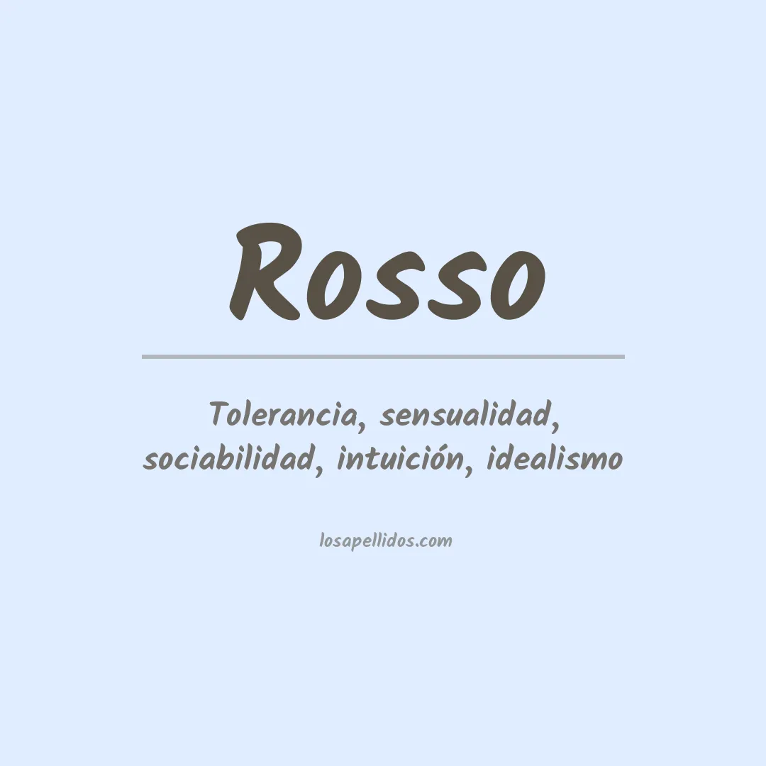 Apellido Rosso