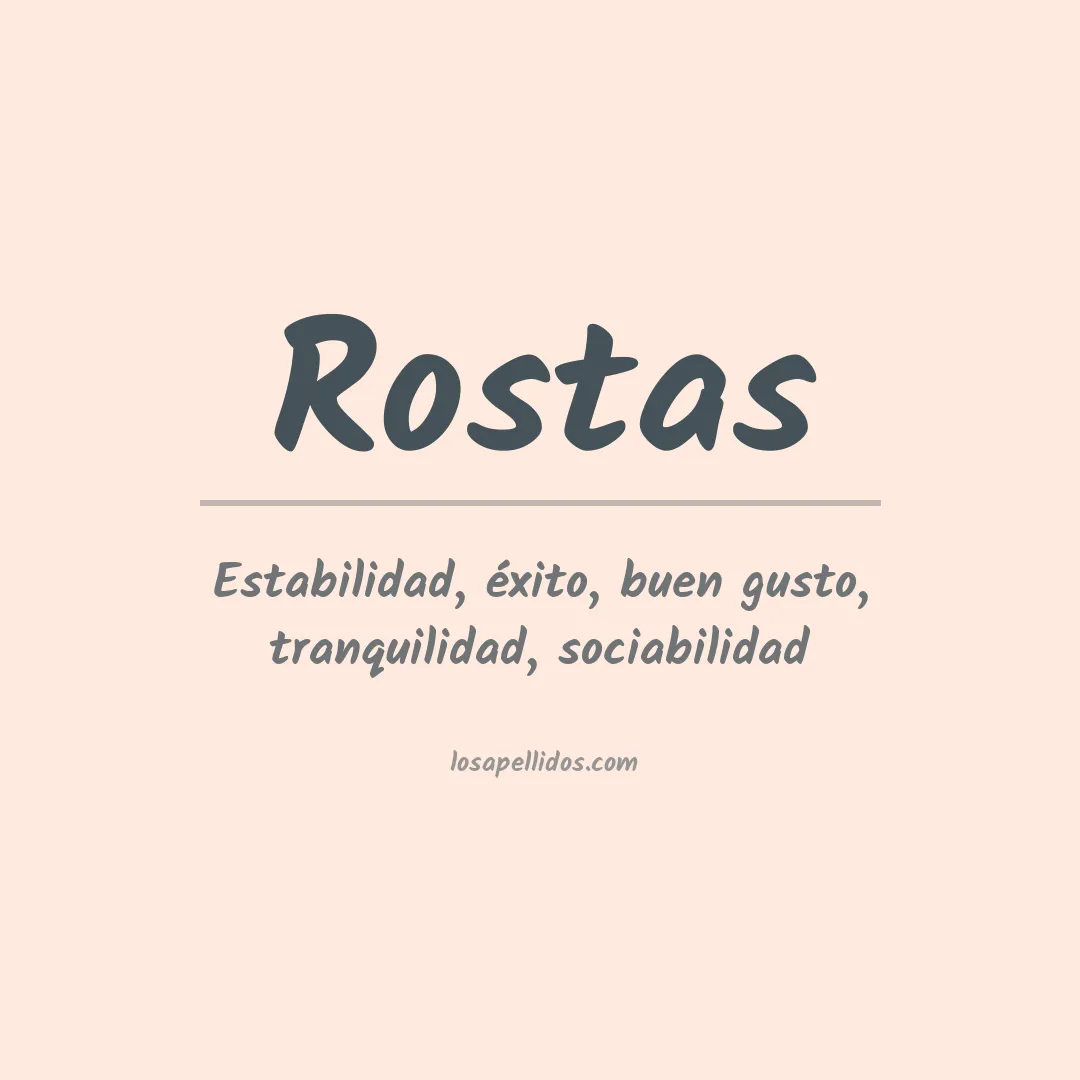 Apellido Rostas