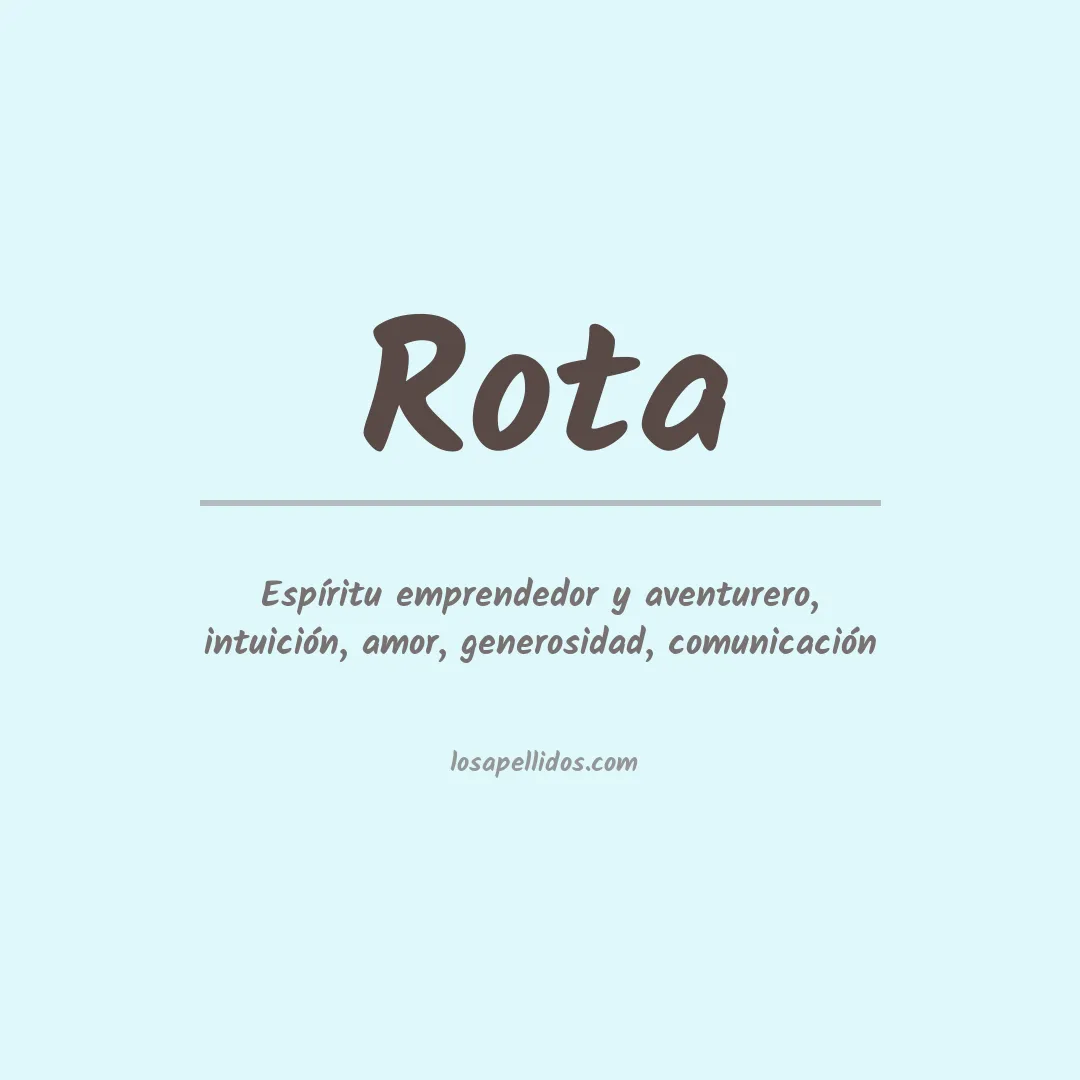 Apellido Rota