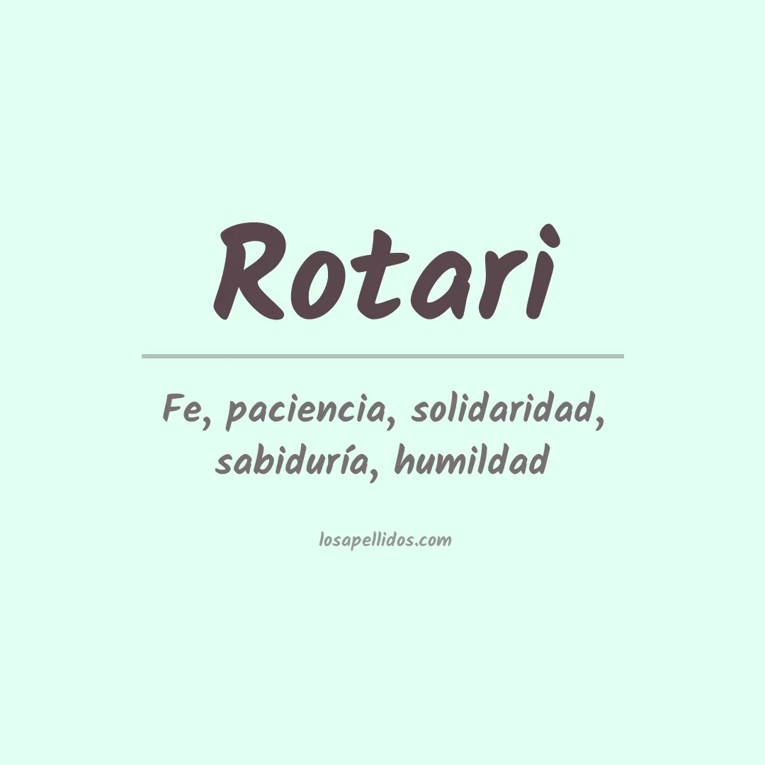 Apellido Rotari