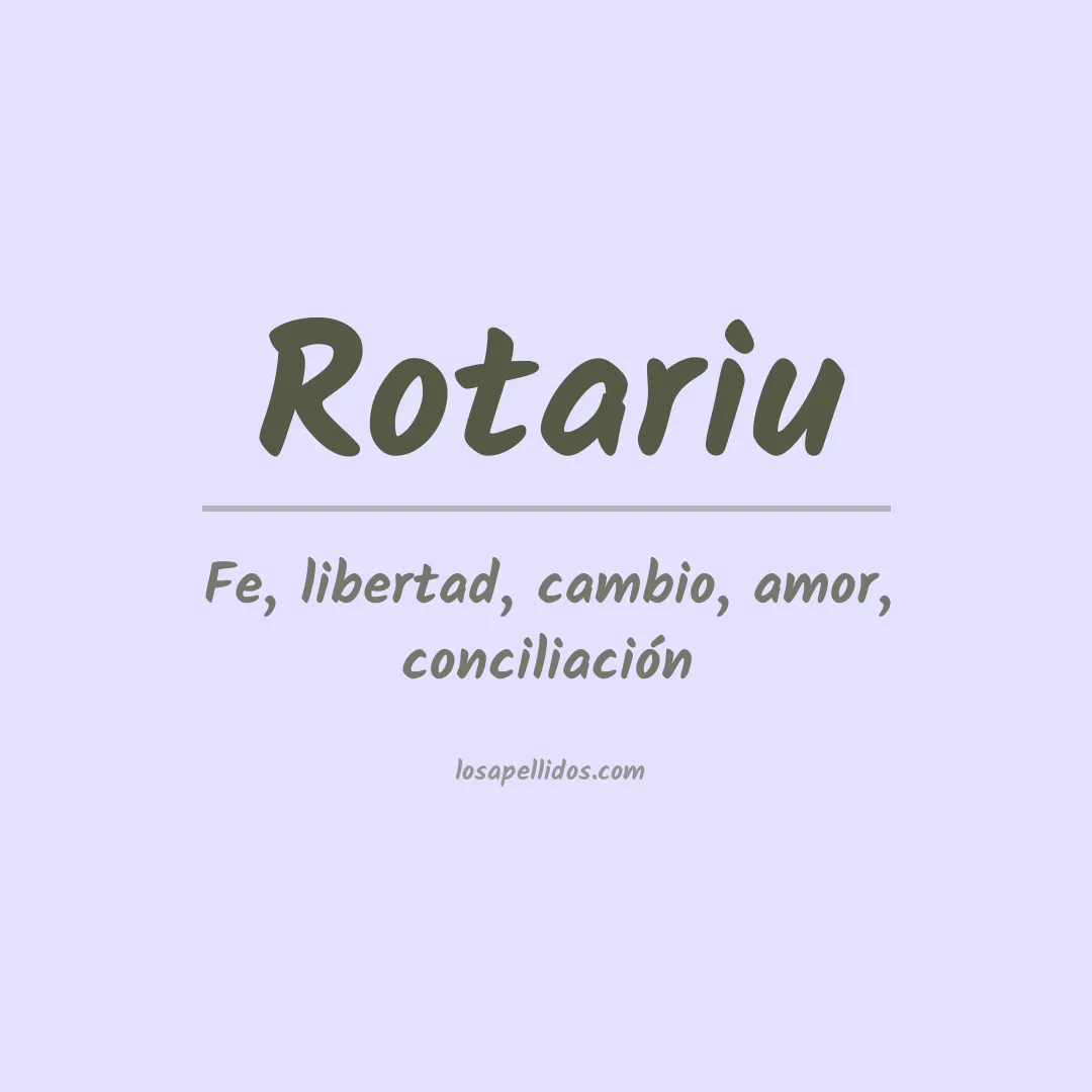 Apellido Rotariu