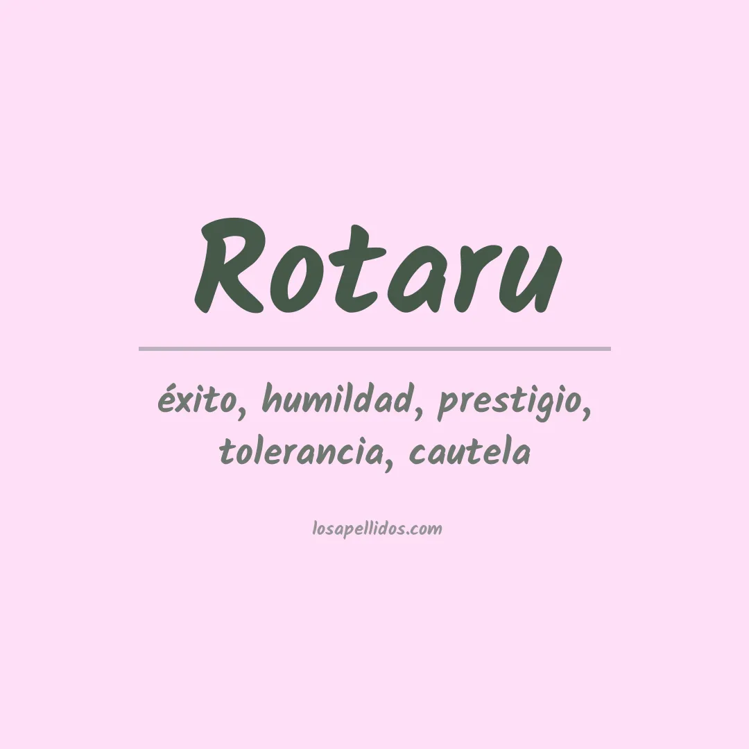Apellido Rotaru