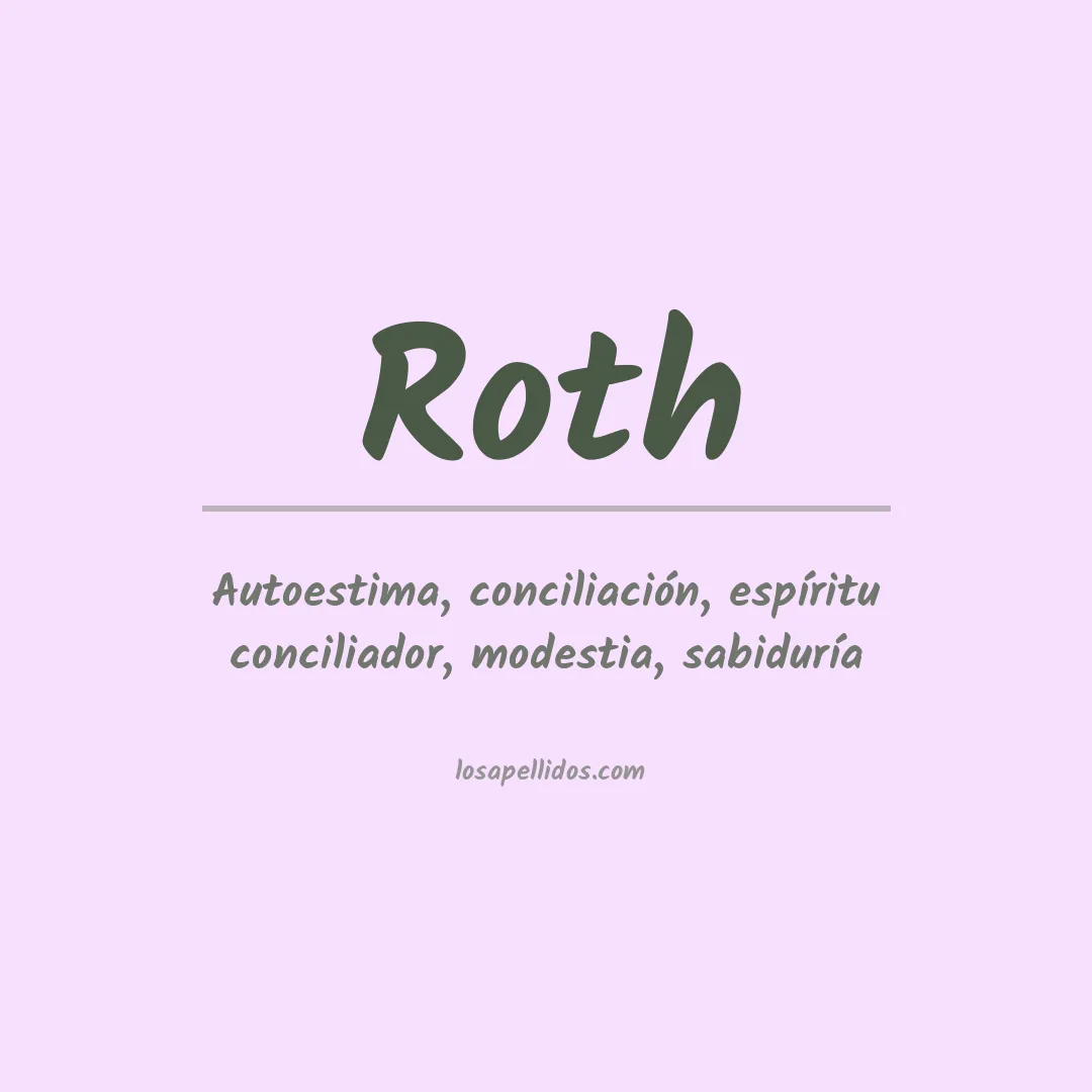Apellido Roth