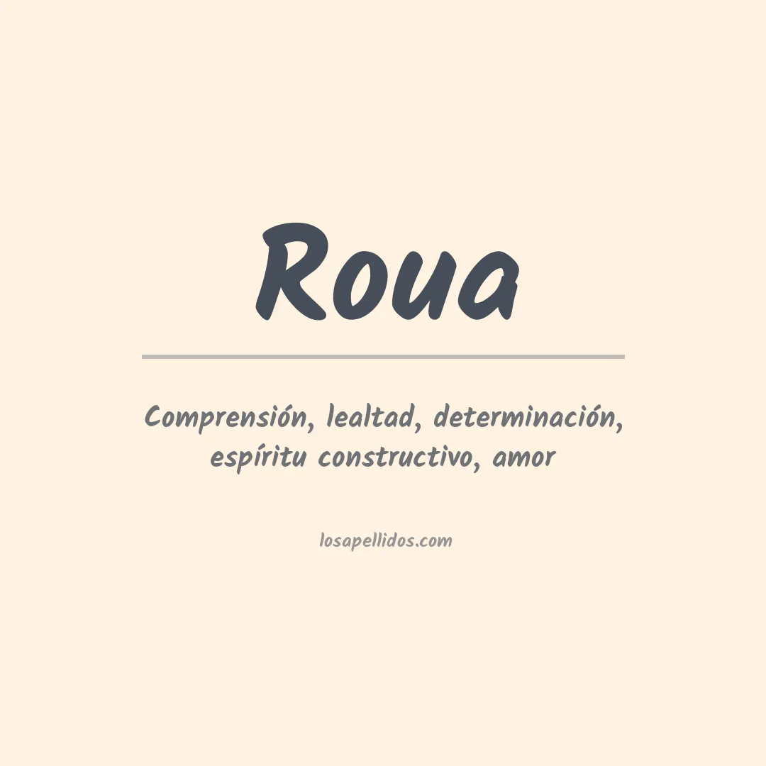 Apellido Roua